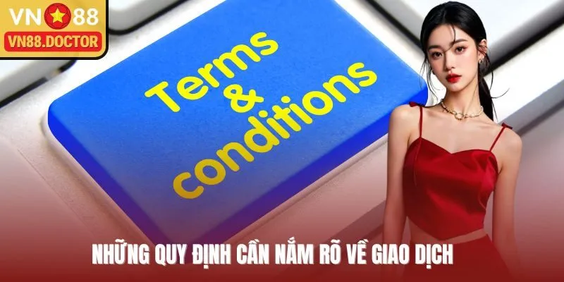 Những quy định cần nắm rõ về giao dịch